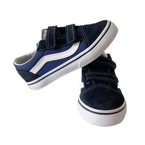 VANS Old Skool Navy Blue Toddler Shoes Size 9.5